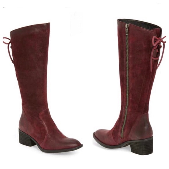 💸SOLD💸Born Felicia Tall knee high boots suede purple 6.5 - Picture 8 of 8